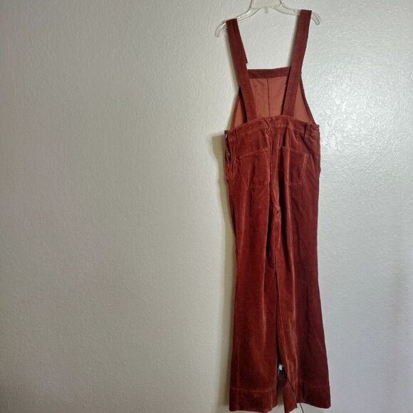 Anthropologie Pilcro Corduroy flare Overalls sz 27 - Picture 9 of 11